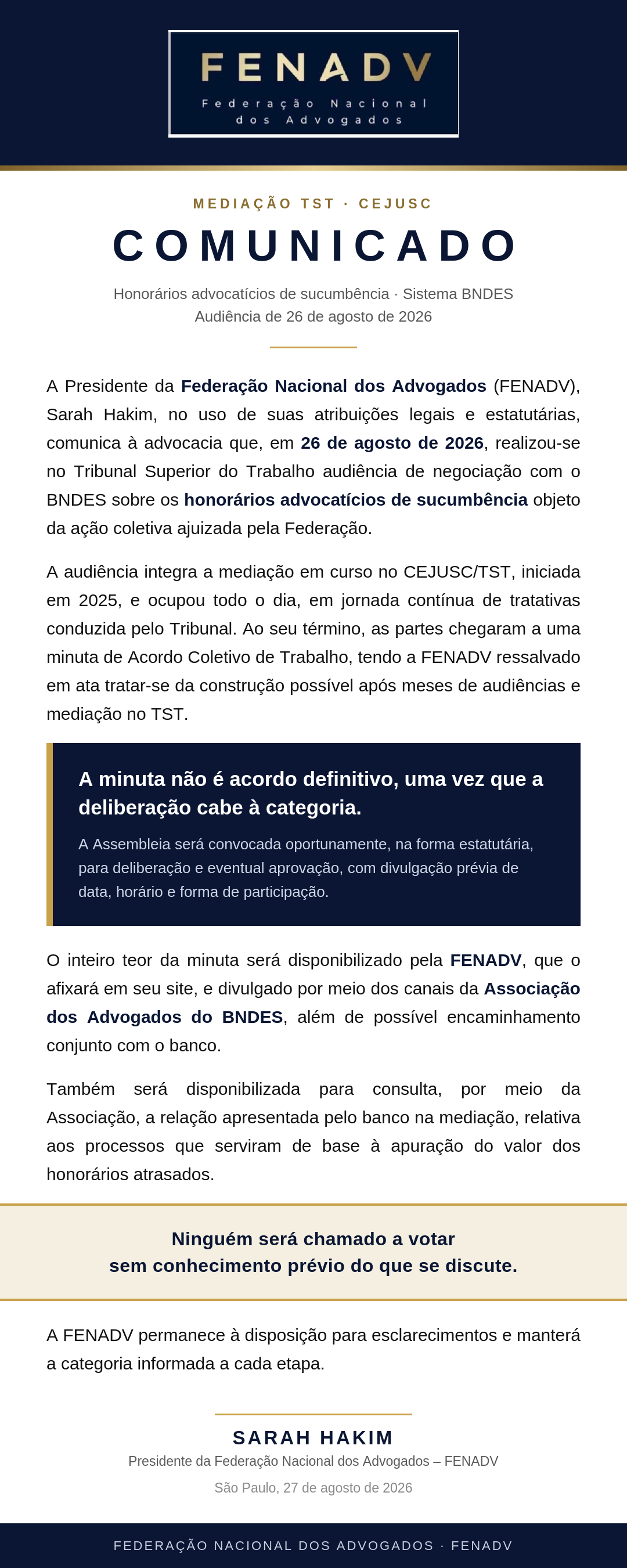 Comunicado