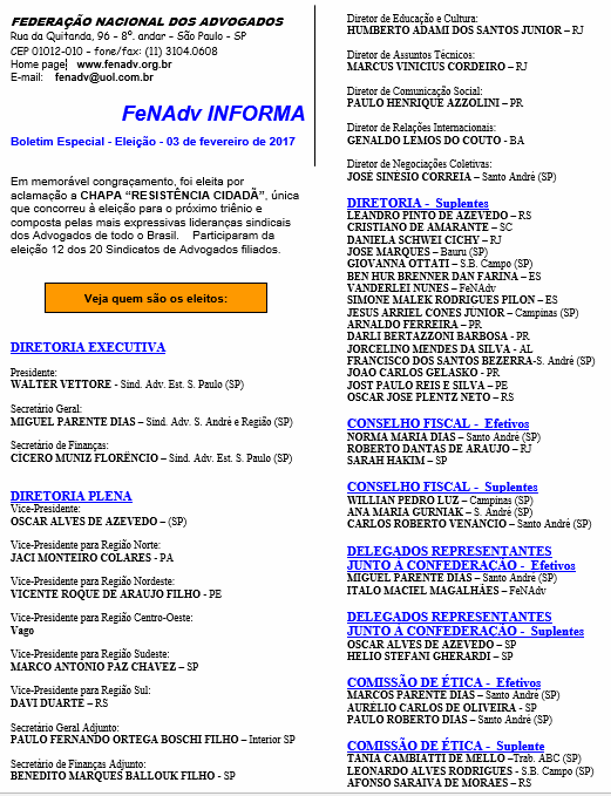 Boletim Especial